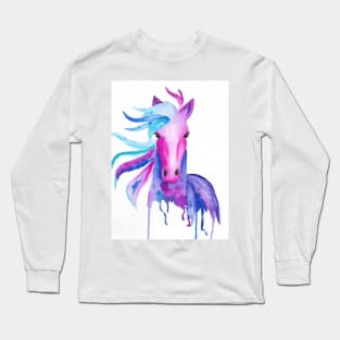 Watercolor horse Long Sleeve T-Shirt